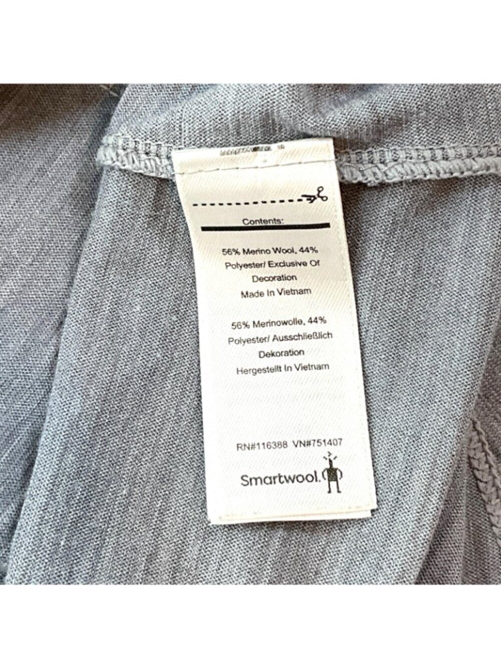 Smartwool Merino Sport 150 Mountain Morning Tank Top Women Medium Gray Racerback - Picture 5 of 10